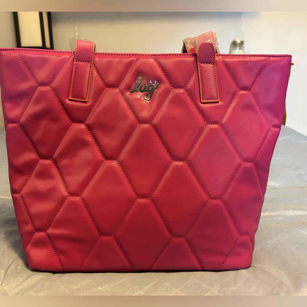 Lug NWT Orchid Paddock Satin Luxe VL Tote Retail $125